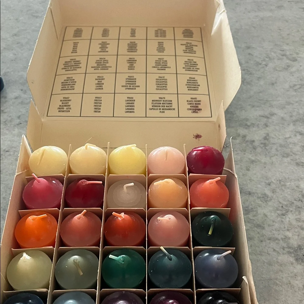 PartyLite Teal Candle Holder Box